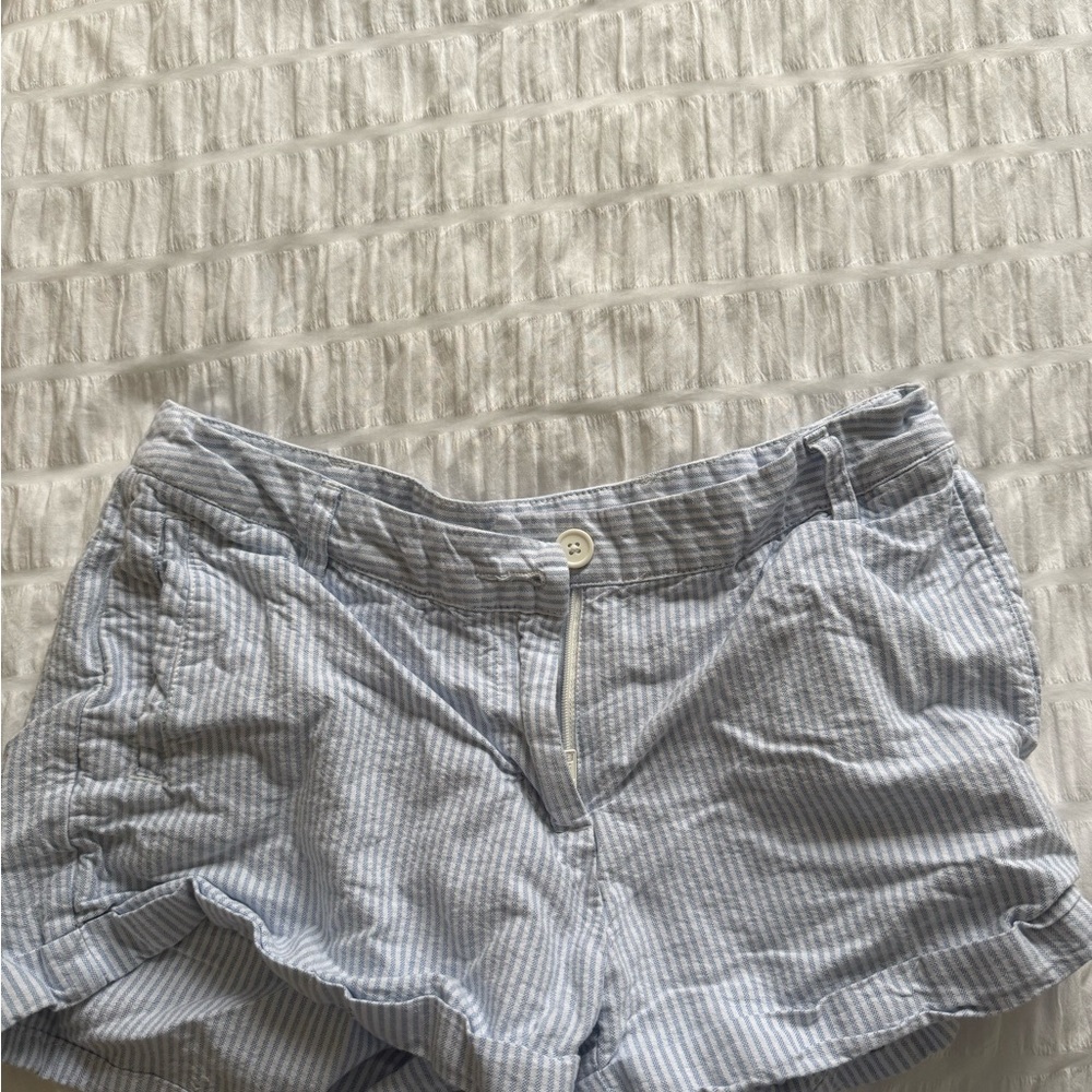 Brandy Melville Light Blue Striped Shorts